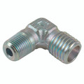 1/4" BSP Tapered x 8mm Outside Diameter Elbow - 1/4" BSP Tapered Male x 8mm Outside Diameter, Hydraulic Twin Ferrule Metric Compression Fitting, 90Ã‚Â° Elbow, 316 Stainless Steel, PanamAll images used are for illustrative purposes only
