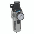 1/2" Reg BSPP Semi Auto - 1/2" BSP Parallel Female, Professional Range Mark 2, Filter Regulator, Supplied with Mounting Bracket & Gauge, Semi-Auto, 20 Micron, Plastic Guarded Bowl, Flow 3000 Litres per Minute, Working Temperature -10Ã‚Â¬Ã¢Ë†Å¾C to +60Ã‚Â¬