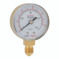 1/4"BSPP 50MM OXYGEN BOTOM GAUGE 0-10BAR - 1/4" BSP Parallel Male, Welding Gauge, Oxygen, Bottom Connection, Dry Gauge, 50mm Dial Diameter, Working Pressure  0-160 psi, Working Pressure 0-10 bar, Air-ProAll images used are for illustrative purposes onl