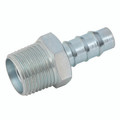 1/4" BSPT Male Swivel x 1/4" Hosetail - 1/4" BSP Taper Male Hose Tail, Straight, To Suit 1/4" Hose Inside Diameter, Steel, Maximum Working Pressure 12 bar, ITMAll images used are for illustrative purposes only
