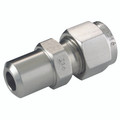 MALE PIPE WELD CONN 8 OD 1/2 TUBE - 8mm Outside Diameter x 1/2" Outside Diameter, Hydraulic Twin Ferrule Metric Compression Fitting, Union Welding Connector, Tube x Tube, 316 Stainless Steel, PanamAll images used are for illustrative purposes only