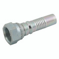 1" BSP Female Interlock Straight 1" Hose ID - 1" BSP Parallel Female, Hydraulic Interlock Hose Connector, Interlock Straight, to Suit 1" Hose Inside Diameter, Mild Steel, FT ProAll images used are for illustrative purposes only
