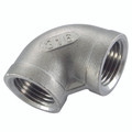 4" BSP FEM EQUAL ELBOW 90 S/STEEL 316 - 4" BSP Parallel Female, 90Â° Elbow, 150lb Tube & Pipe Fitting, 316 Stainless Steel, Working Temperature -20Â°C to +260Â°C, Maximum Pressure 10 bar, HaitimaAll images used are for illustrative purposes only