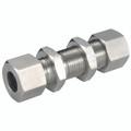25MM OD EQUAL STRAIGHTAIGHT BULKHEAD (S) - 25mm Outside Diameter, Hydraulic 316 Stainless Steel DIN 2353 Compression Fitting, Tube x Tube, Heavy Duty, Bulkhead Straight, Maximum Working Pressure 420 bar, PH IndustrieAll images used are for illustrative