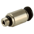 10-32UNF X 1/4" MICRO M.STUD ROUND BODY - 10-32 UNF Male x 1/4" Outside Diameter, Pneumatic One Touch Micro Push-in Imperial Tube Fitting, Stud (Round Body), Plastic/Brass Nickel Plated, Working Temperature 0Ã‚Â°C to +60Ã‚Â°C, Maximum Working Pressure 10