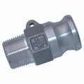 CAMLOCK TYPE F ALUMINIUM 1" - 1" BSP Tapered Male, Cam & Groove Quick Coupling, Type F, Plug, Aluminium, Maximum Working Pressure 17 bar, JaymacAll images used are for illustrative purposes only