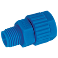 1/4" BSPT Male x 8 x 6mm OD Male Connector - 1/4" BSP Tapered Male, Polypropylene Fitting, Stud, To Suit Tube Size 8 x 6mm, Working Temperature -5Ã‚Â°C to +60Ã‚Â°C, Maximum Pressure 10 bar, TefenAll images used are for illustrative purposes only