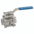 1" BSP S/S 3PC D/MNT FBBV - 1" BSP Parallel, 3 Piece, Direct Mount Full Bore Ball Valve, ATEX Approved, Stainless Steel, Viton Seal Material, RTFE Seat Material, Working Temperature -20Â°C to +200Â°C, Maximum Working Pressure 63 bar, HaitimaAll images