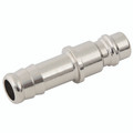 09MM/3/8" OD  BRASS N/P HOSE TAIL - Pneumatic Quick Release, Series 95/96KS, Push-in, Plug, Un-valved, Hose Tail, To Suit Hose Inside Diameter 9mm, Non Valved, Brass Nickel Plated, Working Temperature -20Ã‚Â°C to +100Ã‚Â°C, Maximum Working Pressure 35 bar