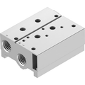 VABM-B10-25S-G38-8-P3 MANIFOLD BLOCK - Manifold Block Vabm-B10-25S-G38-8-P3 Grid Dimension=27,5 Mm, Assembly Position=Any, Max