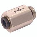 10X3/8" SELF-SEAL MALE STUD - 3/8" BSP Parallel Male x 10mm Outside Diameter, LF3000 Metric Push-in Tube Fitting, Self-sealing, Stud, Plastic/Brass Nickel Plated, Working Temperature -20Ã‚Â°C to +80Ã‚Â°C, Maximum Working Pressure 20 bar, Parker LegrisA