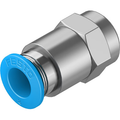 QSF-1/8-4-B sold in multiples of 10 only - Push-In Fitting Qsf-1/8-4-B Female Thread with External Hexagon