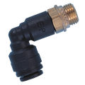 SWIV.ELB.SUPER.BRASS 12 3/8 - 3/8" BSP Parallel Male x 12mm Outside Diameter, Metric Push-in Fitting, Super Thread, 90Ã‚Â° Stud Swivel Elbow, Brass, Working Temperature 0Ã‚Â°C to +23Ã‚Â°C, Maximum Working Pressure 16 bar, John GuestAll images used are