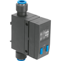 SFAB-1000U-HQ10-2SV-M12 FL/SENS - Flow Sensor Sfab-1000U-Hq10-2Sv-M12 with Rotatable Display and Integrated Qs Fittings