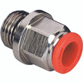 MALE STUD 10MM TO 1/4"BSPP - 1/4" BSP Parallel x 10mm Outside Diameter, Male Stud, Brass Nickel Plated, Working Temperature -20Ã‚Â° C to +80Ã‚Â°C, Working Pressure -0