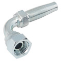 9/16" JIC Female Hydraulic Reusable 90Â° Elbow 3/8" Hose ID - 9/16" JIC Female, Hydraulic Reusable Fitting, 90Â° Elbow, To Suit 3/8" Hose Inside Diameter, Mild Steel, FT ProAll images used are for illustrative purposes only