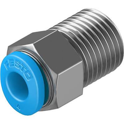 QSM-M3-4 PUSH IN FITTING sold in multiples of 10 only - Push-In Fitting Qsm-M3-4 Male Thread with External Hexagon