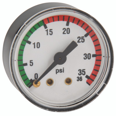 1/8" NPT Pressure Gauge Dry - 1/8" NPT Male, Hydraulic Accessory, Visual Indicator, Suction, LHAAll images used are for illustrative purposes only