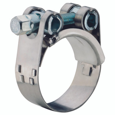 23-25MM SPAN GBS H/DUTY CLAMP W2 - 23mm Minimum Diameter x 25mm Maximum Diameter, Heavy Duty, GBS M, Clamp, Steel Band, Steel Screw, NormaAll images used are for illustrative purposes only
