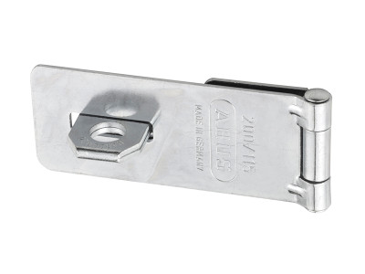 ABUS Mechanical 200/75 Hasp & Staple Carded 75mm - ABUS 200 Series hasp and staple with an all steel construction with hidden screws for basic security