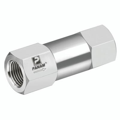 1/4" NPT 6000LB CHECK VALVE - 1/4" NPT Female, 6,000 psi, Check Valve, Stainless Steel, Viton Seal, Working Temperature -26°C to +190°C, Maximum Working Pressure 400 bar, PanamAll images used are for illustrative purposes only 1/4" NPT 6000LB CHECK VALVE - 1/4" NPT Female, 6,000 psi, Check Valve, Stainless Steel, Viton Seal, Working Temperature -26°C to +190°C, Maximum Working Pressure 400 bar, PanamAll images used are for illustrative purposes only