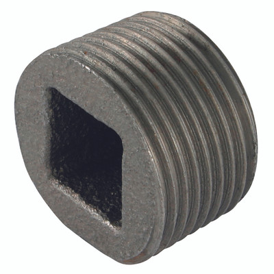 1.1/4"BSPP RECESSED PLUG BLACK GF596 - 1