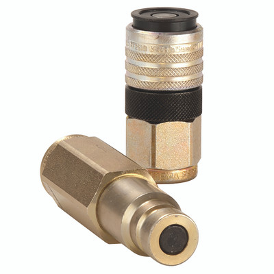 FF2500-SERIES 1/4 PLUG - 1/4" BSP Parallel Female, Valved, Hydraulic Quick Release, Plug, Flat Face Series FF2500, Steel, Nitrile Seal, Working Temperature -30Ã‚Â°C to +100Ã‚Â°C, Maximum Working Pressure 800 bar, Parker Rectus TemaAll images used are f