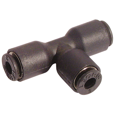 8 X 6MM UNEQUAL TEE - 8mm Outside Diameter x 6mm Outside Diameter, LF3000 Metric Push-in Tube Fitting, Reducing Tube x Tube (on Branch), Tee Connector, Plastic/Brass Nickel Plated, Working Temperature -20°C to +80°C, Maximum Working Pressure 20 bar, 8 X 6MM UNEQUAL TEE - 8mm Outside Diameter x 6mm Outside Diameter, LF3000 Metric Push-in Tube Fitting, Reducing Tube x Tube (on Branch), Tee Connector, Plastic/Brass Nickel Plated, Working Temperature -20°C to +80°C, Maximum Working Pressure 20 bar,
