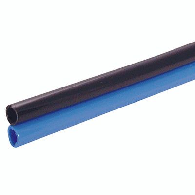 8MM X 5.5MM TWIN FLEXI POLY TUBE BLK/BLU - 8mm Outside Diameter x 5