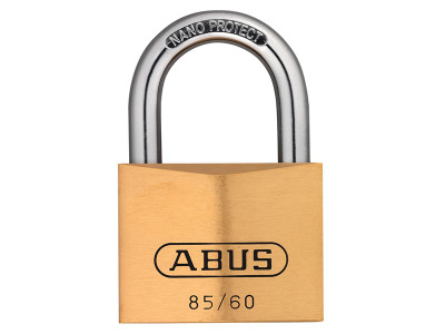 ABUS Mechanical 85/60mm Brass Padlock Keyed Alike 2703 - The ABUS 85 Series Brass Padlocks have a solid brass lock body and high-quality, rust-free inner components