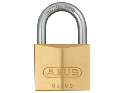ABUS Mechanical 65/60mm Brass Padlock Keyed Alike 6603 - The ABUS 65 Series Brass Padlocks have a solid brass body and a hardened steel shackle with NANO PROTECT&trade; coating