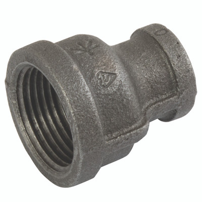 (BS FIG179) RED SOCKET 1 X 3/8 BLK - 1" BSP Tapered Female x 3/8" BSP Tapered Female, Malleable Iron Pipe Fitting, Black, Reducing Socket, Fig (BS FIG179) RED SOCKET 1 X 3/8 BLK - 1" BSP Tapered Female x 3/8" BSP Tapered Female, Malleable Iron Pipe Fitting, Black, Reducing Socket, Fig