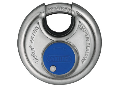 ABUS Mechanical 24IB/60mm Diskus® Padlock Keyed Alike EE0121 - The ABUS 24IB Series Diskus&reg; Padlock is the original marine Diskus&reg; padlock