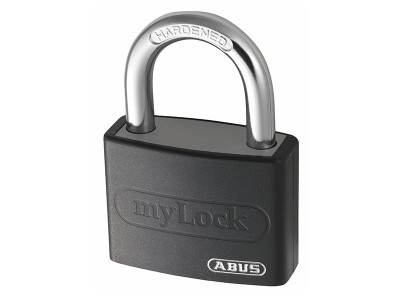 ABUS Mechanical T65AL/40mm My Lock Aluminium Padlock Black Keyed Alike 6401 - The ABUS T65AL Series Coloured Padlocks have a precision extruded, cut and drilled pure aluminium body which is light and strong, through hardened shackle, zinc plated brass