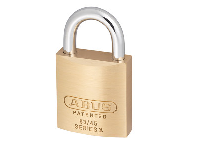 ABUS Mechanical 83/45mm Brass Body Padlock Keyed Alike 2745 - The ABUS 83 Series Padlocks have a solid brass lock body and a hardened alloy steel shackle with a NANO PROTECT&trade; coating for high corrosion resistance