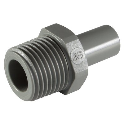 3/8" OD X 1/4" BSPP MALE STEM ADAPTOR - 1/4" BSP Parallel Male x 3/8" Stem Outside Diameter, Imperial Push-in Fitting, Stud Standpipe, Plastic, Working Temperature 0°C to +23°C, Maximum Working Pressure 16 bar, John GuestAll images used are for i 3/8" OD X 1/4" BSPP MALE STEM ADAPTOR - 1/4" BSP Parallel Male x 3/8" Stem Outside Diameter, Imperial Push-in Fitting, Stud Standpipe, Plastic, Working Temperature 0°C to +23°C, Maximum Working Pressure 16 bar, John GuestAll images used are for i