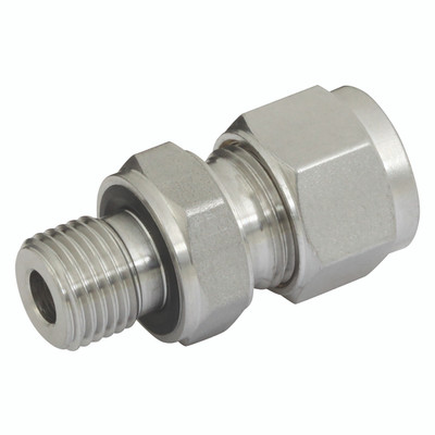 MALE CONN EO SEAL 6 OD 1/4 BSPP - 1/4" BSP Parallel Male x 6mm Outside Diameter, Hydraulic Twin Ferrule Metric Compression Fitting, Stud Coupling, (Captive Seal), 316 Stainless Steel, PanamAll images used are for illustrative purposes only