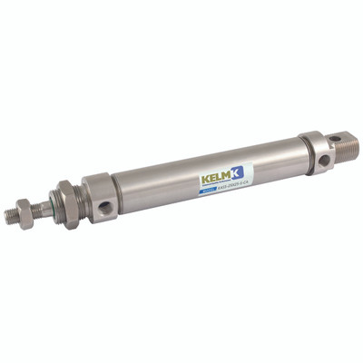 16MM X 25MMST MAG.DA FULL ST/ST CYL - M5 Metric Female Ports, 16mm Bore x 25mm Stroke, Pneumatic Cylinder, Magnetic Double Acting, ISO6432 All Stainless Steel, Roundline Barrel Configuration, Bumper Cushioning, M6, Male Rod Thread, Working Temperature 0Ã‚