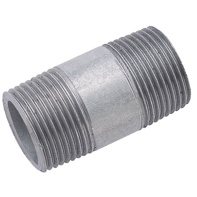3/8" BSPT X 70MM GALVANISED NIPPLES H/DUTY - 3/8" BSP Tapered Male, Malleable Iron Pipe Fitting, Galvanised, Barrel Nipple Heavy Duty, Length 70mm, Maximum Working Temperature 200Ã‚Â°C, Maximum Working Pressure 16 bar, FTMAll images used are for illust