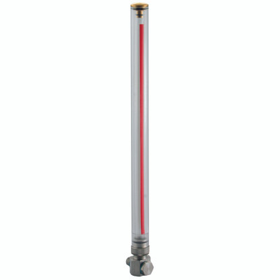 3/8" BSP Fluid Level Gauge W/O ThermometerCentres 150mm - 3/8" BSP Parallel Male, Liquid Level Gauge, EcoFit, Length 150mm, Sight Tube Material Polycarbonate, Fitting Material Brass Nickel Plated, Maximum Working Temperature +60Ã‚Â°C, Pressure Atmospheric