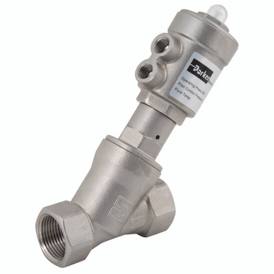 1 ASV N/C FOS 304SSACT/316SSBOD 63MM - 1" BSP Parallel Female, Angle Seat Valve, Flow Over Seat, 304 Stainless Steel Actuator, 316L Stainless Steel Body, Normally Closed, Working Temperature -10°C to +180°C, Maximum Working Pressure 16 bar, Parker<p 1 ASV N/C FOS 304SSACT/316SSBOD 63MM - 1" BSP Parallel Female, Angle Seat Valve, Flow Over Seat, 304 Stainless Steel Actuator, 316L Stainless Steel Body, Normally Closed, Working Temperature -10°C to +180°C, Maximum Working Pressure 16 bar, Parker<p