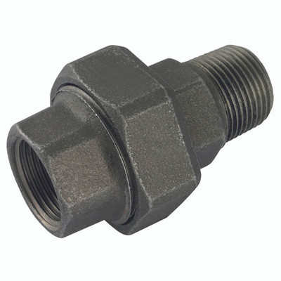 1.1/4"BSP/T M/F T/SEAT UNION BLACK GF341 - 1