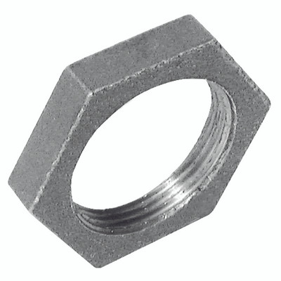 3/4" BSPP FEMALE BACKNUT GALVANISED - 3/4" BSP Tapered Female, Malleable Iron Pipe Fitting, Backnut, Fig