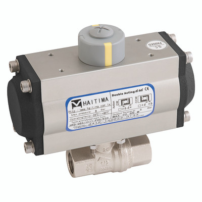 2" BSP WRAS BRS BV F/W HAIT DA ACT - 2" BSP Parallel, 2 Piece Ball Valve Fitted with a Pneumatic Actuator, Double Acting, WRAS Approved, Nickel Plated Brass Valve Material, FPM Seal Material, Valve Working Temperature -20Ã‚Â°C to +170Ã‚Â°C, Actuator Worki