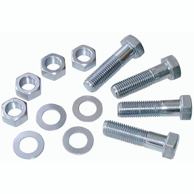 M10 X 40MM ZINC PLATED BOLT KIT - M10 Metric Male x Female, Malleable Iron Accessory, M10 Thread, Flange Bolt Kit, Length 40mm, Bright Zinc Plated Steel, FTMAll images used are for illustrative purposes only