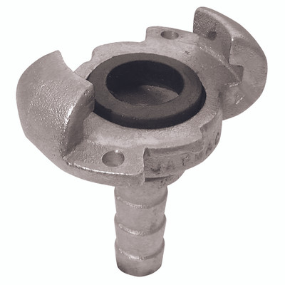 CLAW COUPLING 1" HOSETAIL PLATED - SS1 Hose Tail, SS Claw Coupling, to Suit Hose Inside Diameter 1", Zinc Plated and Yellow Passivated (Chrome VI Free) Hardened Forged Steel, Maximum Working Pressure 12 bar, JaymacAll images used are for illustrative p