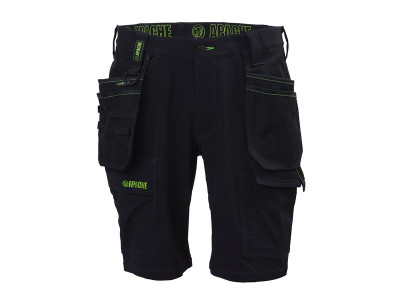 Apache Whistler Black Stretch Holster Shorts Waist 30in - Apache Whistler Black Stretch Holster Shorts have been designed for all day comfort whilst maintaining durability