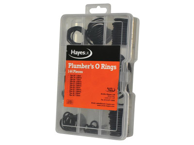 Arctic Hayes Plumber's O-Ring Kit, 144 Piece - The Arctic Hayes Plumber's O-Ring Kit contains a wide selection of the most commonly used sizes