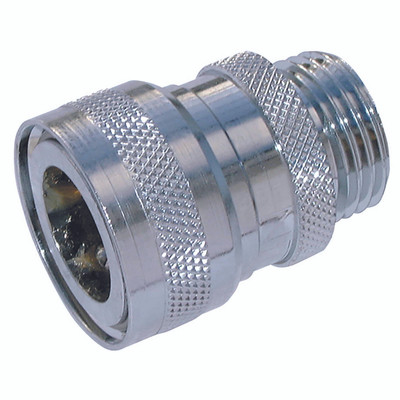 3/4" BSP MALE COUPLING - NO VALVE - 3/4" BSP Parallel Male, Coupling, Non Valved, 1/2" System, Brass Nickel Plated, Nitrile Seal, Working Temperature -30°C to +80°C, Maximum Working Pressure 25 bar, NitoAll images used are for illustr 3/4" BSP MALE COUPLING - NO VALVE - 3/4" BSP Parallel Male, Coupling, Non Valved, 1/2" System, Brass Nickel Plated, Nitrile Seal, Working Temperature -30°C to +80°C, Maximum Working Pressure 25 bar, NitoAll images used are for illustr