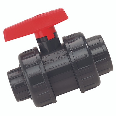 1.1/2" BSPP Plastic Ball Valve 1/2"BSPF PVC - 1